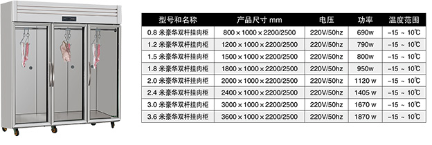 挂肉柜,制冷展示柜,君利雪制冷-山东省君利雪厨房电器有限公司